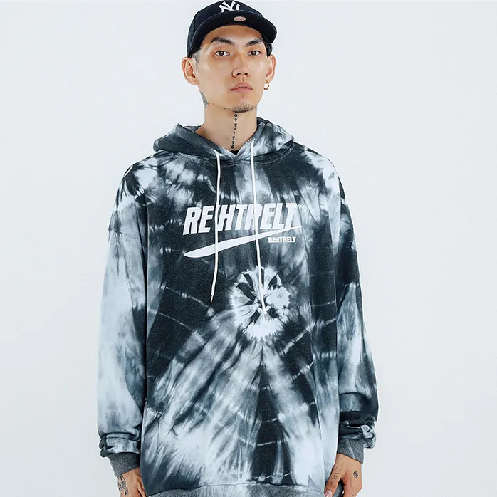 "TIE AND DYE" Sweat-shirt Hoodie à capuche Violet - URB1™