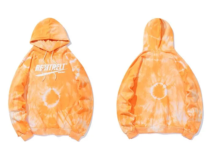 "TIE AND DYE" Sweat-shirt Hoodie à capuche Violet - URB1™