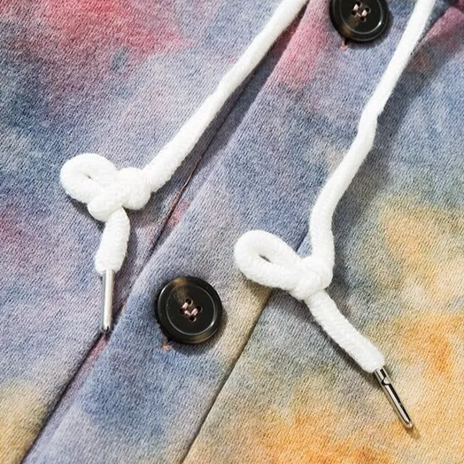 "TIE AND DYE" Sweatshirt Hoodie à capuche Bleu - URB1™