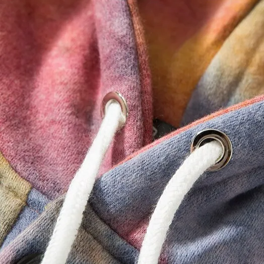 "TIE AND DYE" Sweatshirt Hoodie à capuche Bleu - URB1™