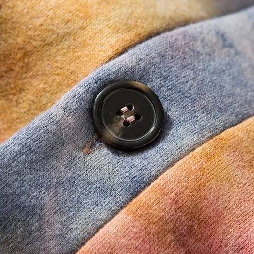 "TIE AND DYE" Sweatshirt Hoodie à capuche Bleu - URB1™