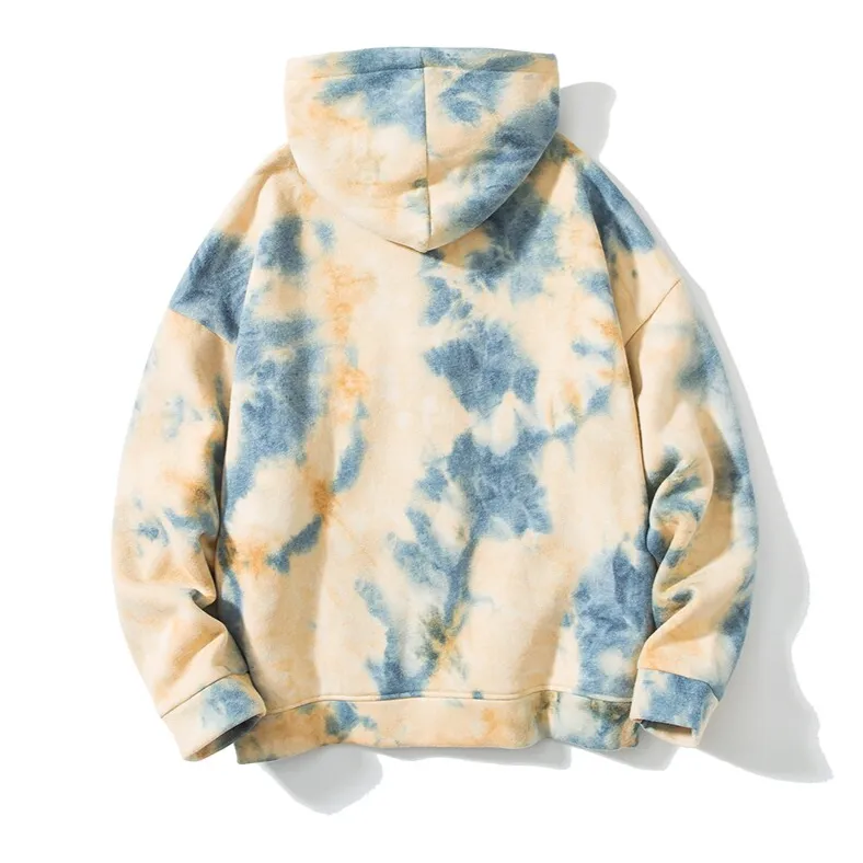 "TIE AND DYE" Sweatshirt Hoodie à capuche Bleu - URB1™