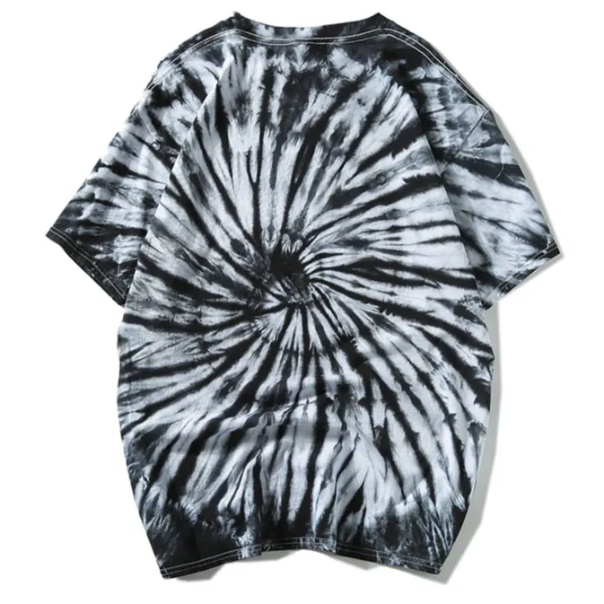 "Tie And Dye" T-shirt Gris Clair Délavé oversize - URB1™