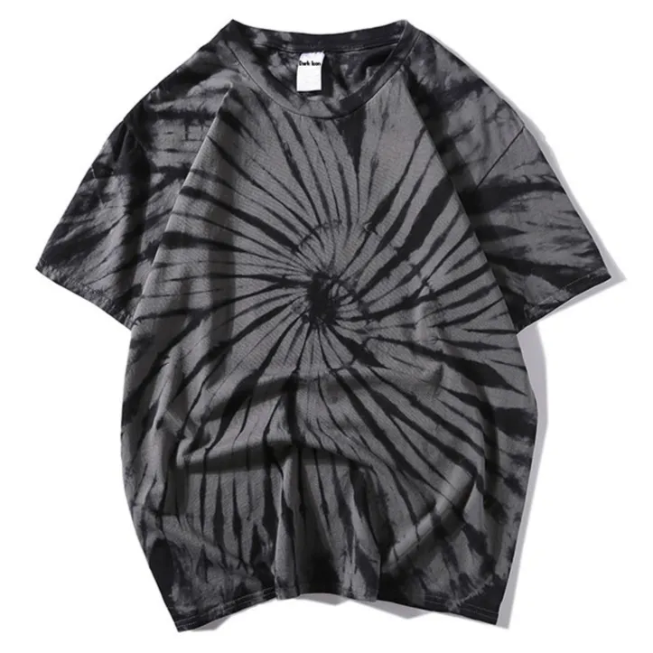 "Tie And Dye" T-shirt Gris Clair Délavé oversize - URB1™