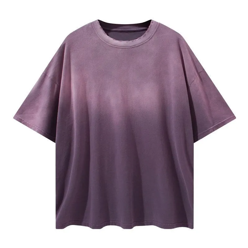 "Tie and dye" T-shirt Oversize Streetwear Gris - URB1™