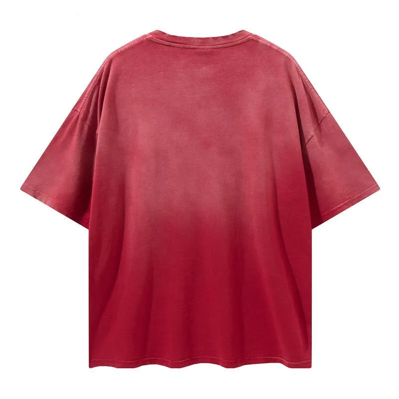 "Tie and dye" T-shirt Oversize Streetwear Gris - URB1™