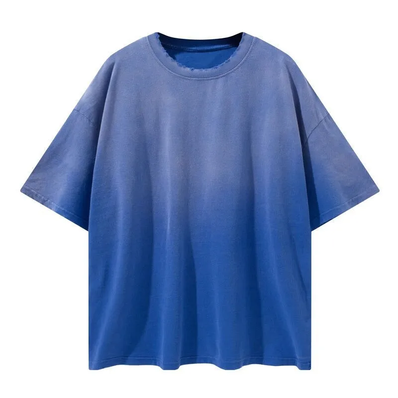 "Tie and dye" T-shirt Oversize Streetwear Gris - URB1™