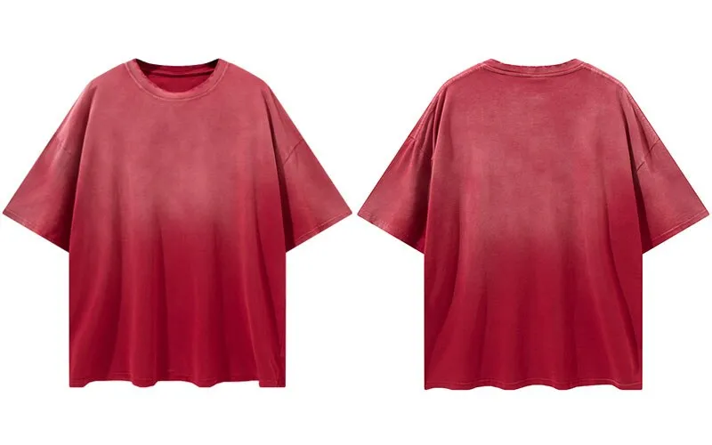 "Tie and dye" T-shirt Oversize Streetwear Gris - URB1™