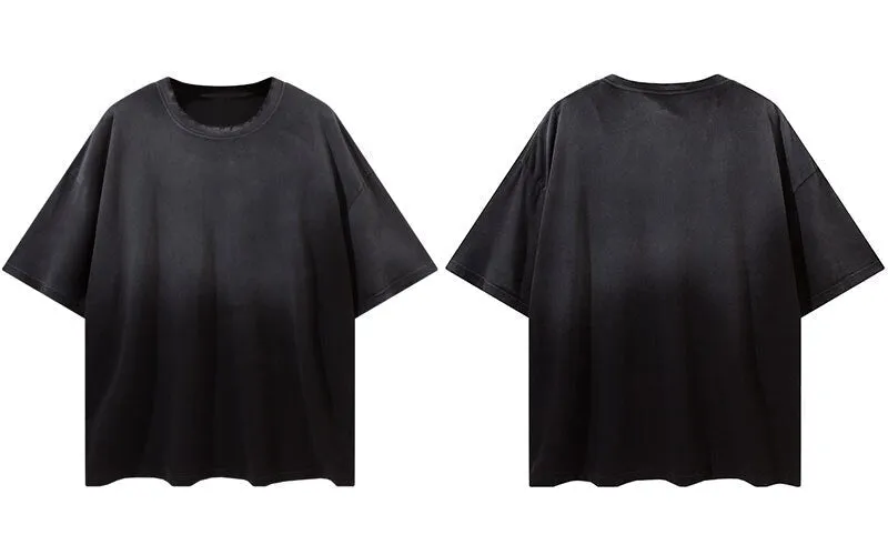 "Tie and dye" T-shirt Oversize Streetwear Gris - URB1™