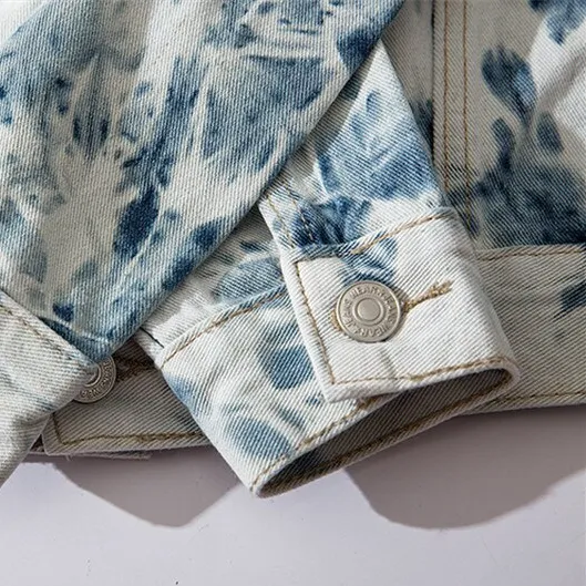 "TIEDYEING" VESTE EN JEAN DENIM BLEU - URB1™