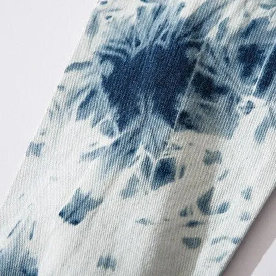 "TIEDYEING" VESTE EN JEAN DENIM BLEU - URB1™