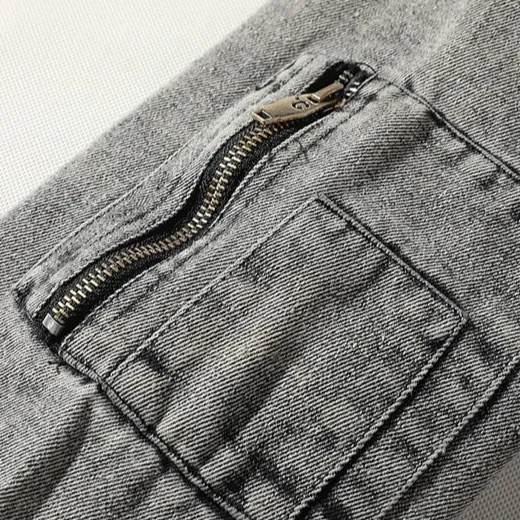 "TORJHRUS" Veste en jean denim Sweatshirt Noir - URB1™