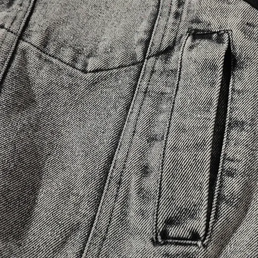 "TORJHRUS" Veste en jean denim Sweatshirt Noir - URB1™