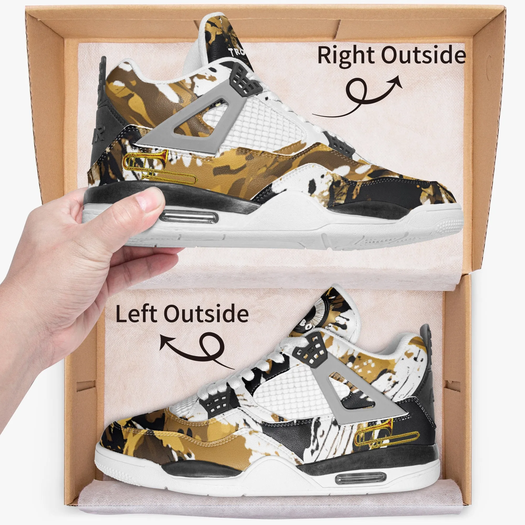 "Trombone" Band Basketball Sneakers