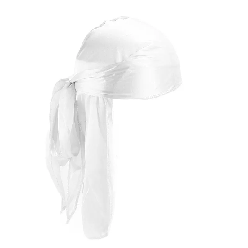 "WAVES" Durag Blanc en Satin - URB1™