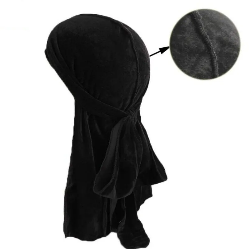 "WAVES" DURAG BLEU CIEL EN VELOUR - URB1™