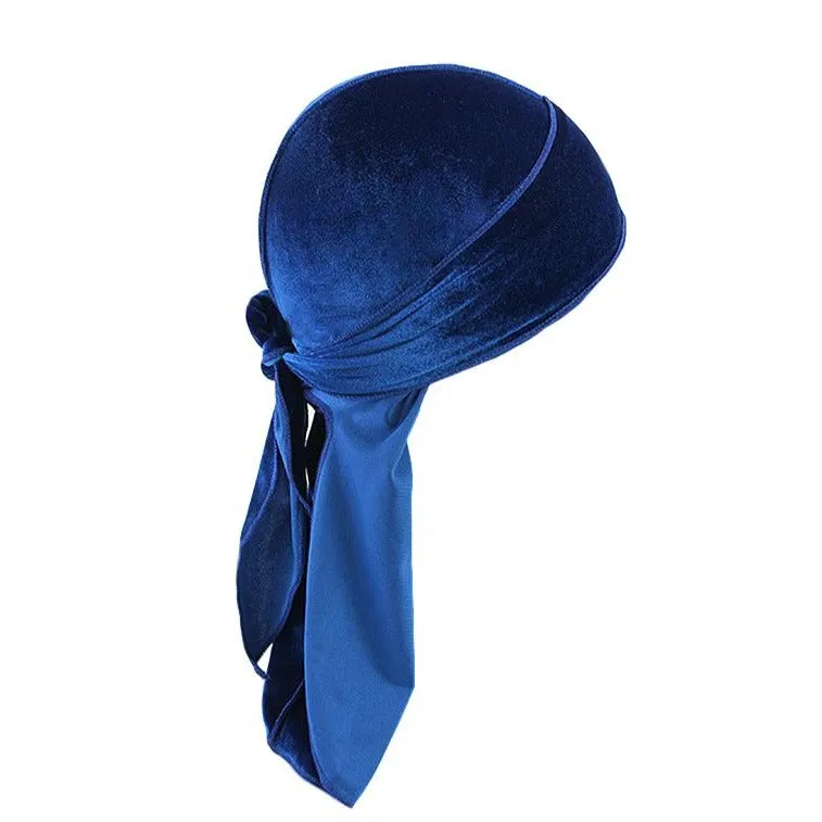 "WAVES" DURAG BLEU CIEL EN VELOUR - URB1™