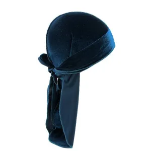 "WAVES" DURAG BLEU MARINE EN VELOUR - URB1™