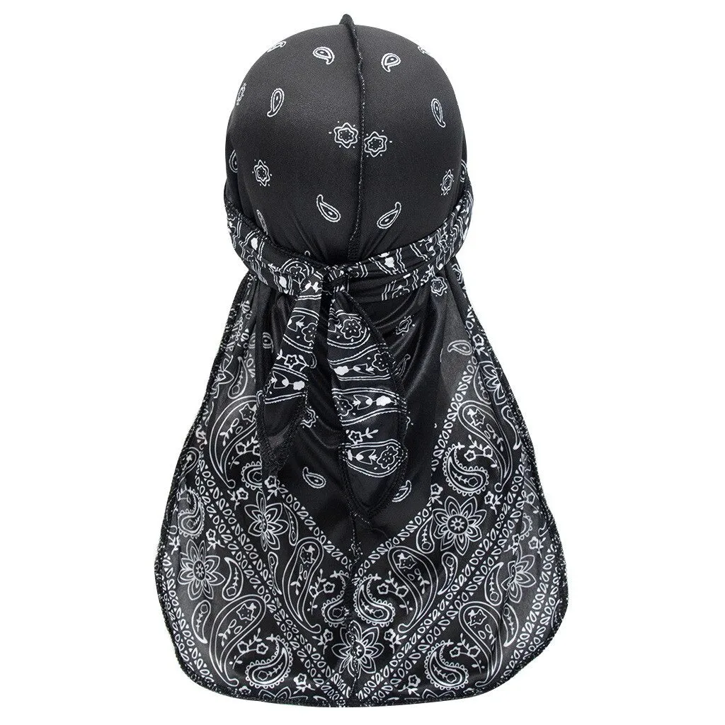 "WAVES" Durag Rouge Imprimé Bandana - URB1™