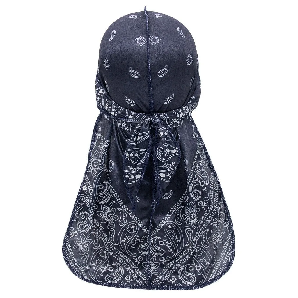 "WAVES" Durag Rouge Imprimé Bandana - URB1™