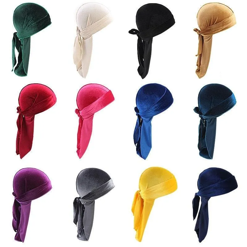 "WAVES" DURAG VERT FLUO EN VELOUR - URB1™