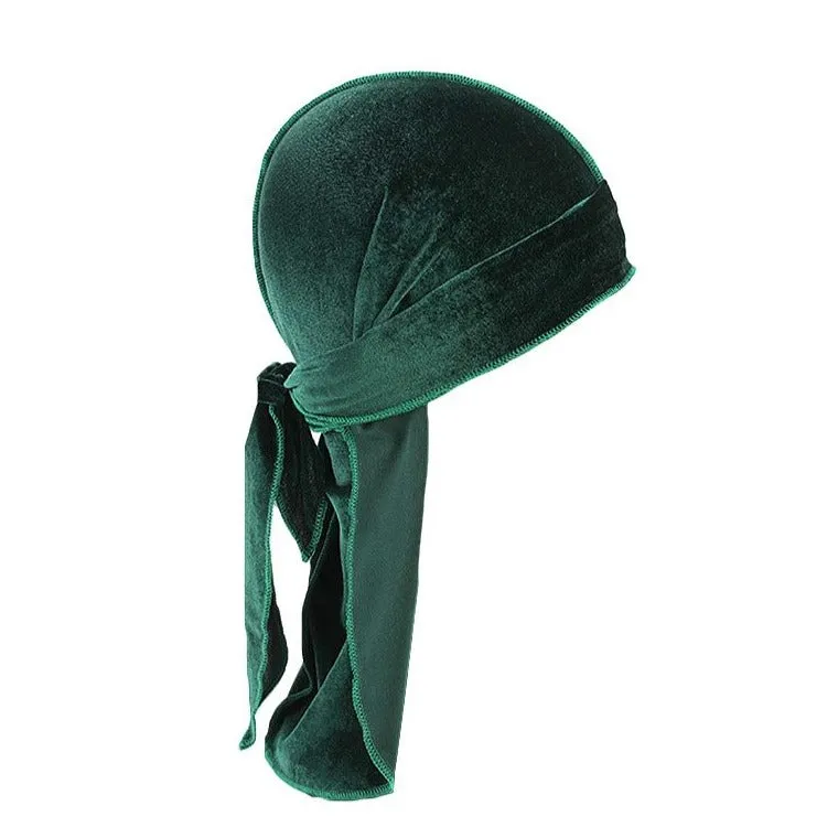 "WAVES" DURAG VERT FLUO EN VELOUR - URB1™