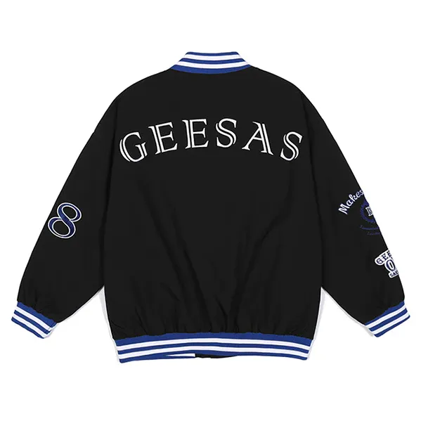 "WENT" Veste Bombers Versity Jacket Noir - URB1™