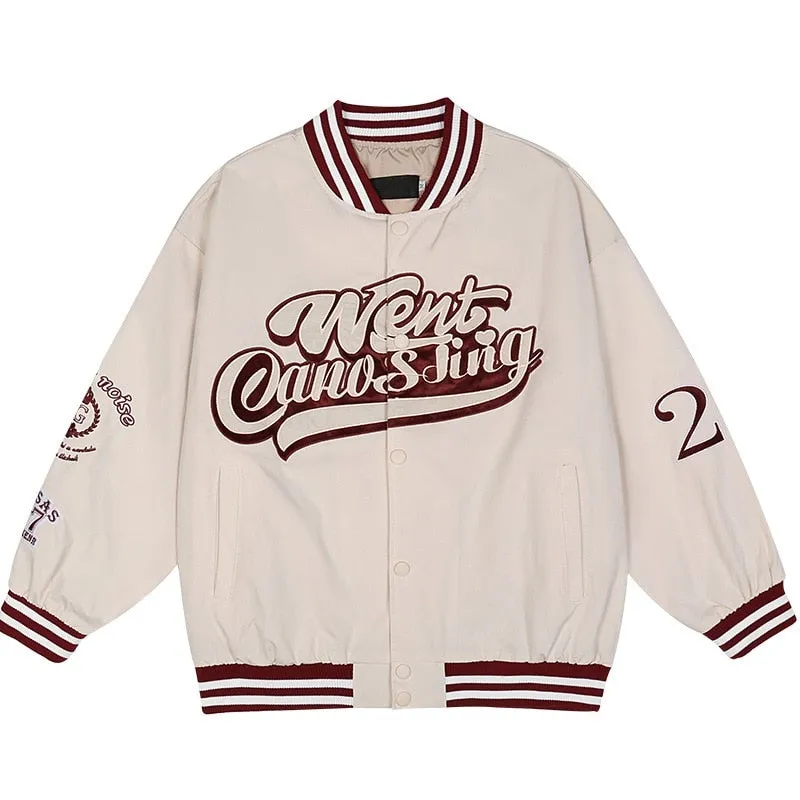 "WENT" Veste Bombers Versity Jacket Noir - URB1™