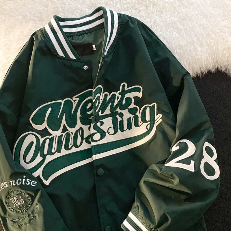 "WENT" Veste Bombers Versity Jacket Noir - URB1™