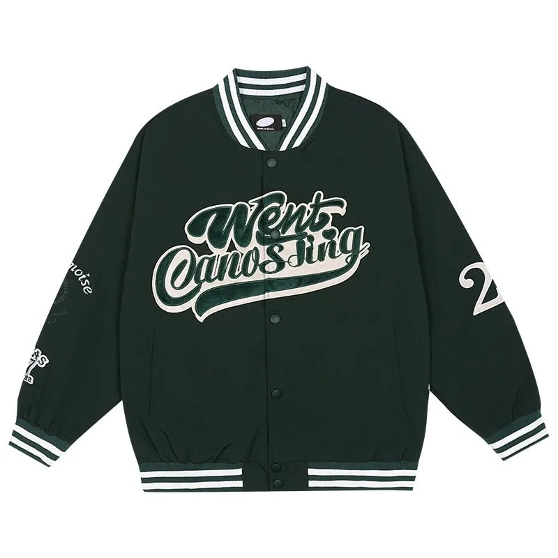 "WENT" Veste Bombers Versity Jacket Noir - URB1™