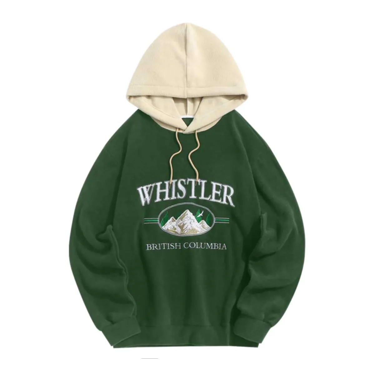 "WHISTLER" Sweat-shirt Polaire à capuche Vintage Rose Pâle - URB1™