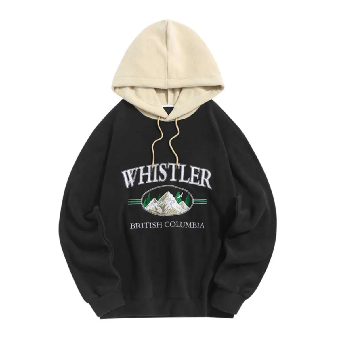 "WHISTLER" Sweat-shirt Polaire à capuche Vintage Rose Pâle - URB1™