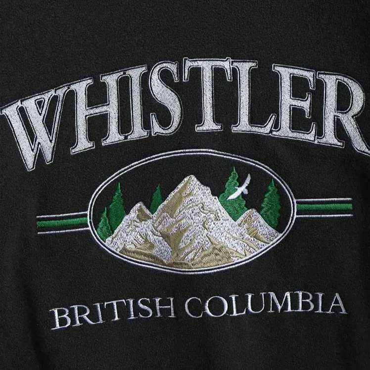 "WHISTLER" Sweat-shirt Polaire à capuche Vintage Rose Pâle - URB1™