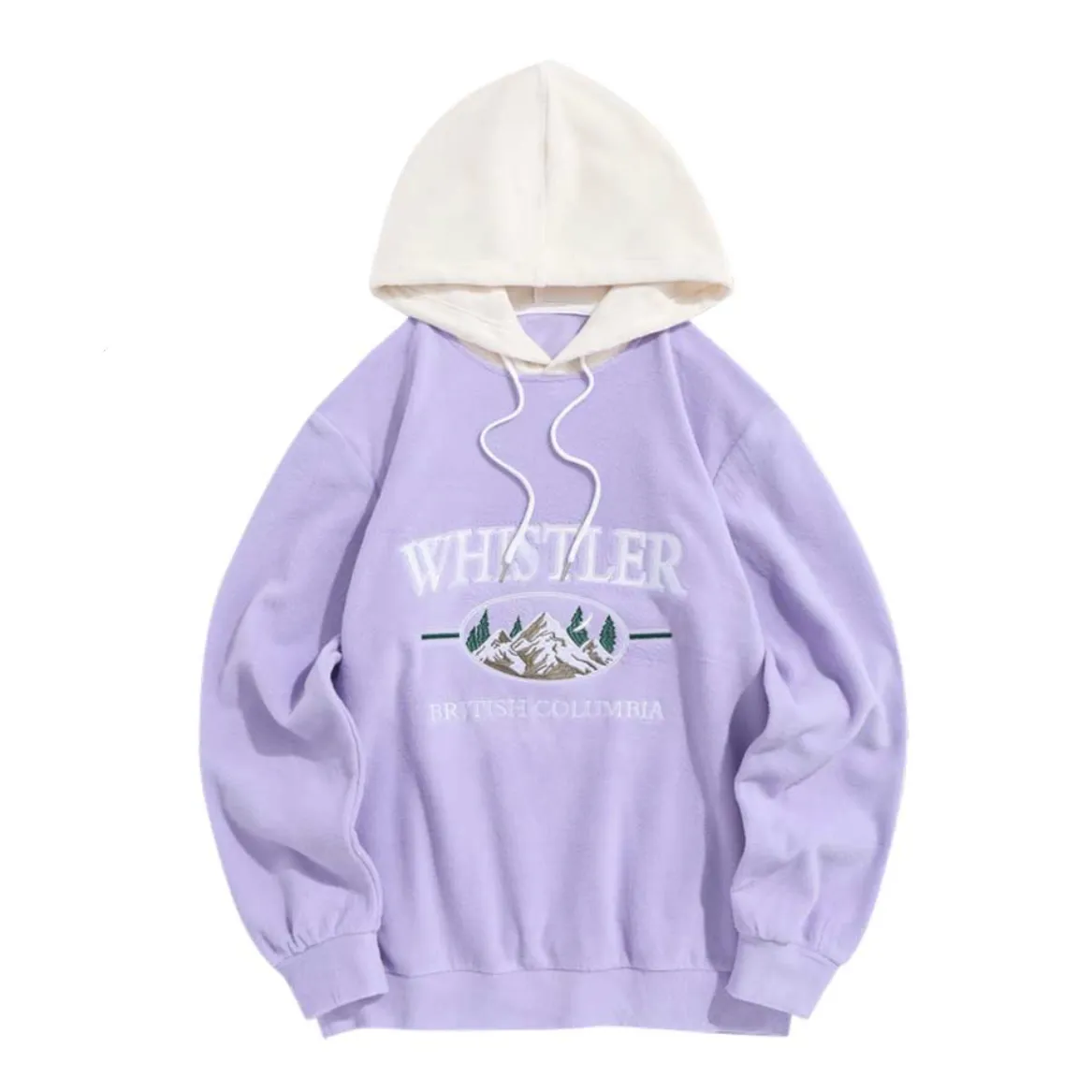 "WHISTLER" Sweat-shirt Polaire à capuche Vintage Rose Pâle - URB1™