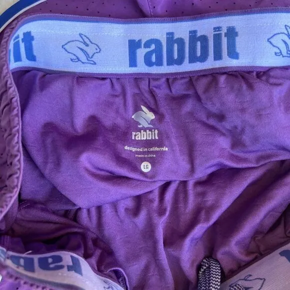 Rabbit Running Women's Repeats 2&quot; Meadow Violet Size Large NWT