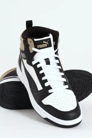 Rebound V6 Mid Sneaker - Brown/White