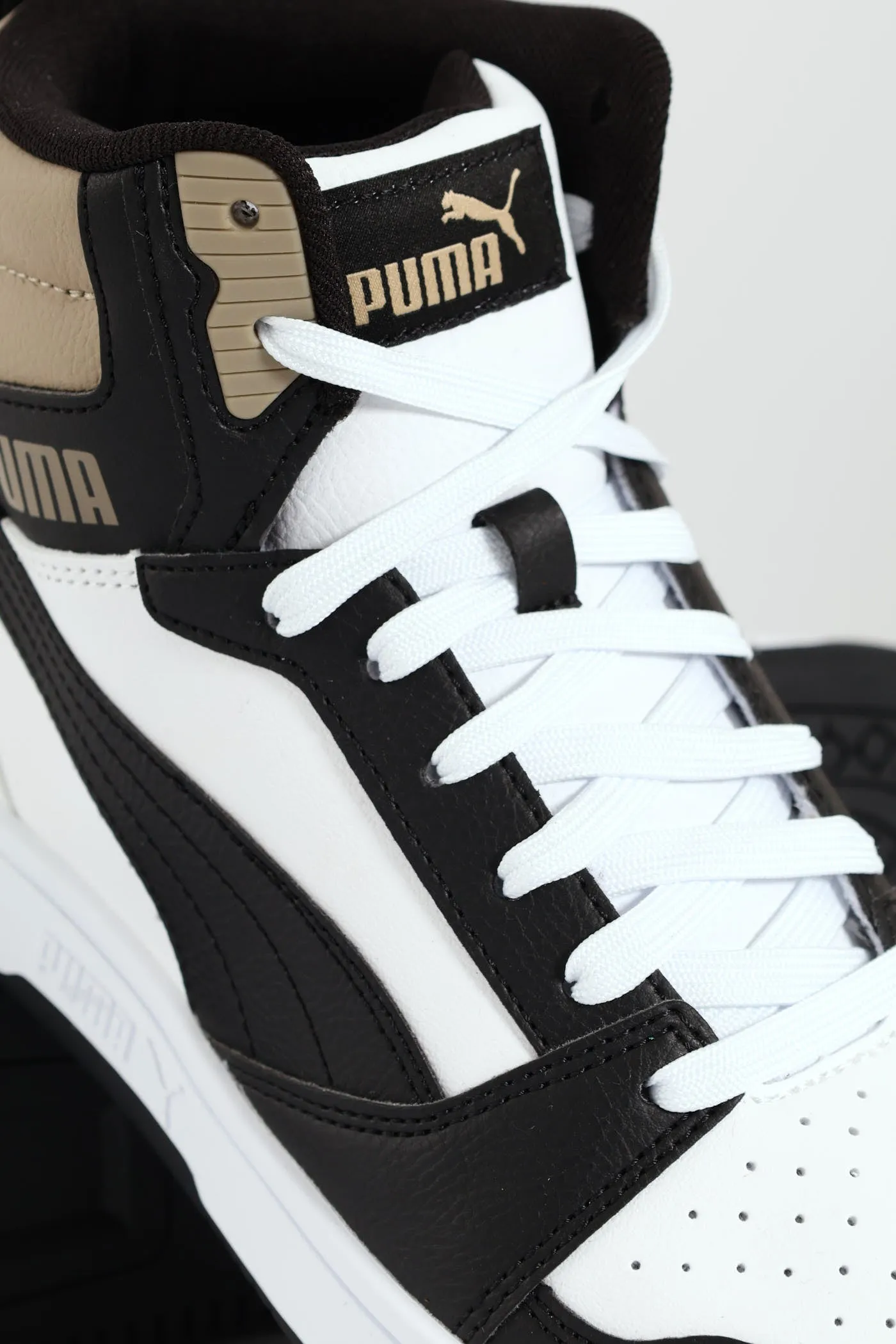 Rebound V6 Mid Sneaker - Brown/White