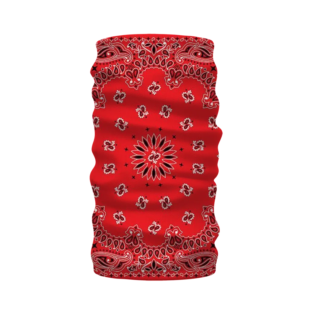 Red Bloods Bandana Neck Morf Scarf