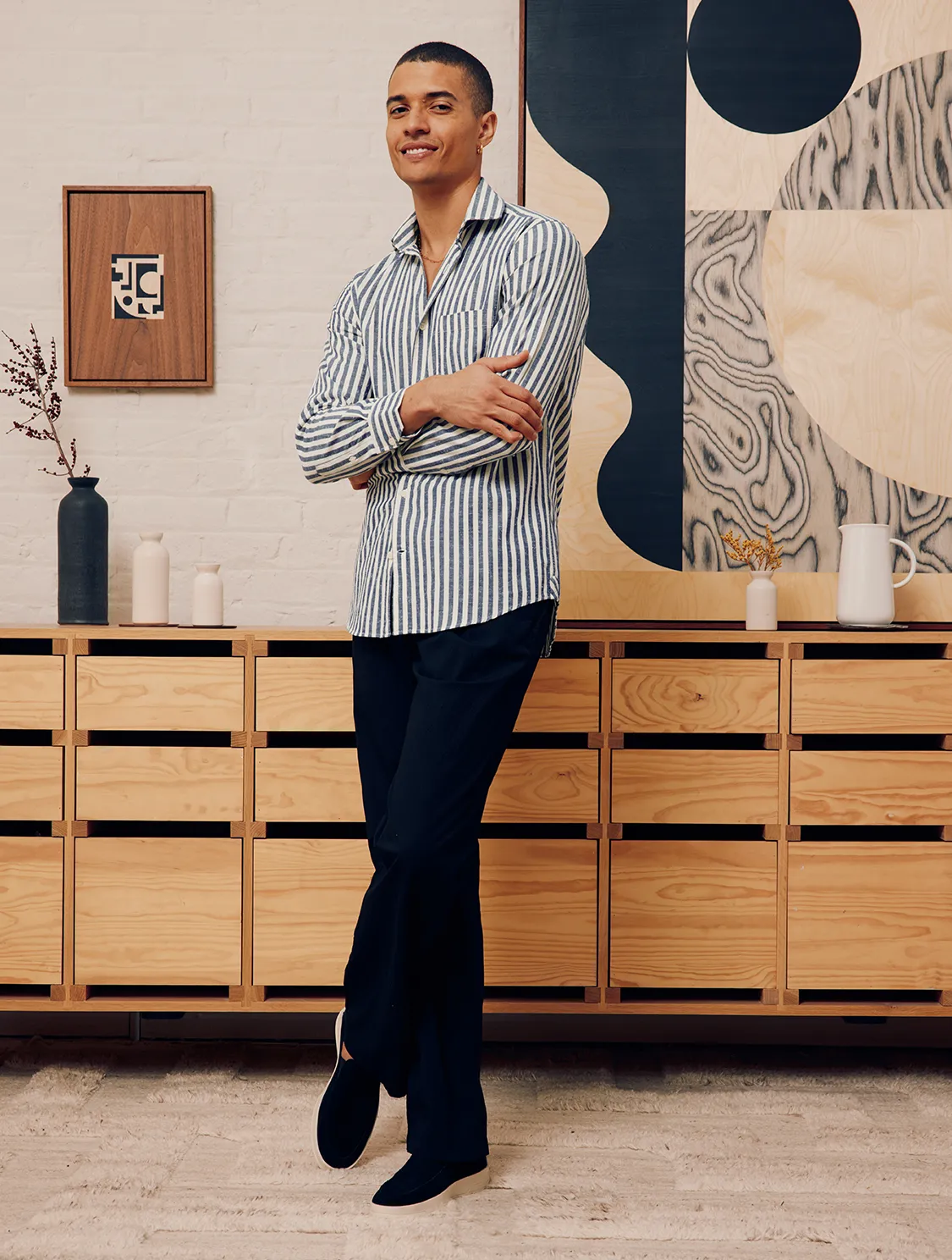ROCHA SEERSUCKER TROUSERS