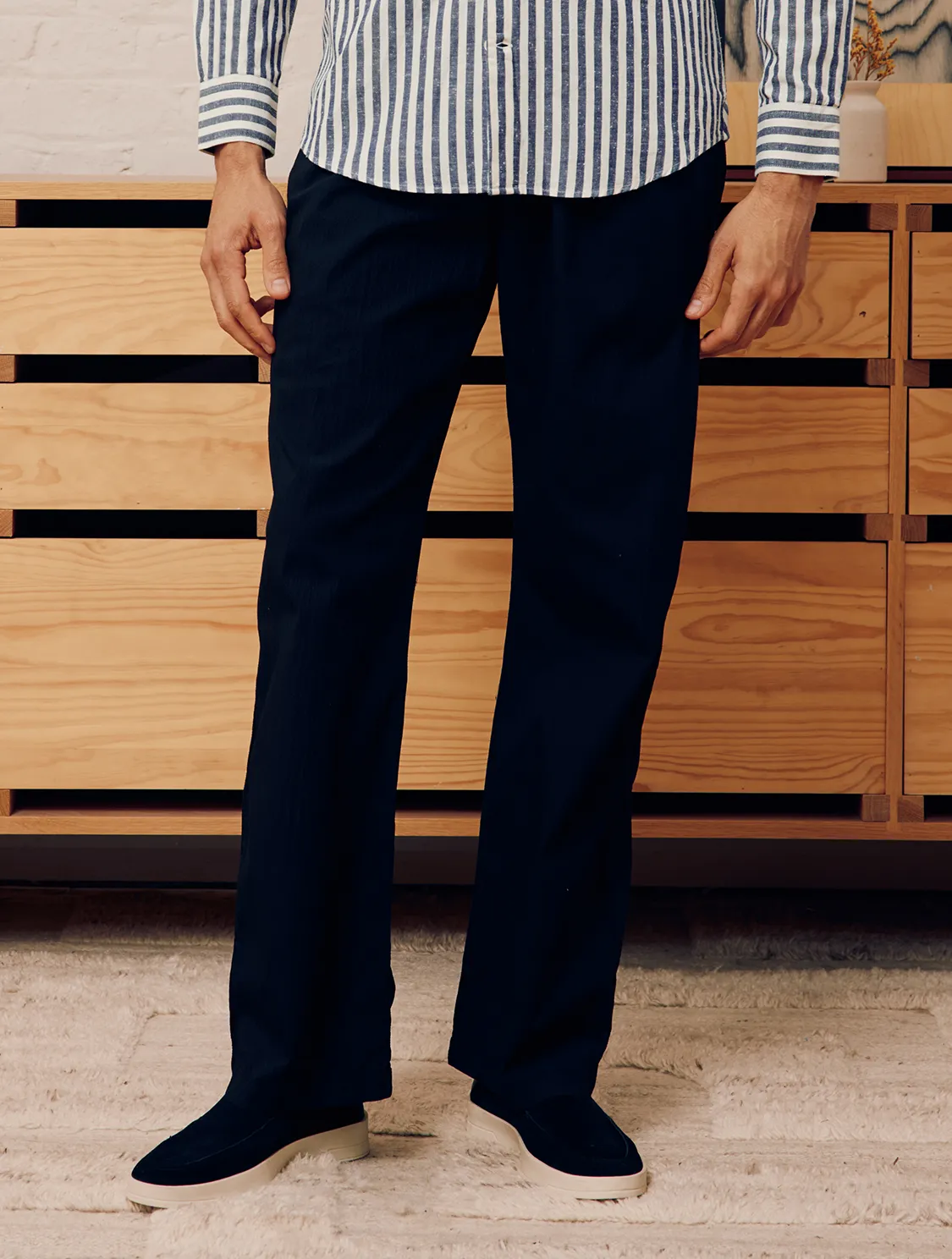 ROCHA SEERSUCKER TROUSERS