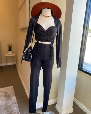 Rouge Crop Leggings Set