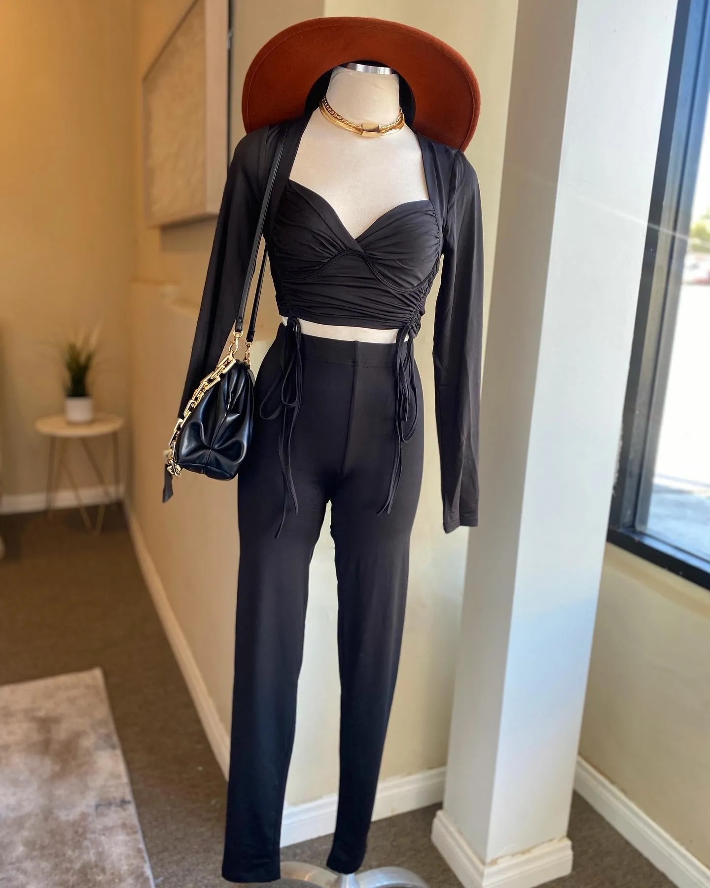 Rouge Crop Leggings Set
