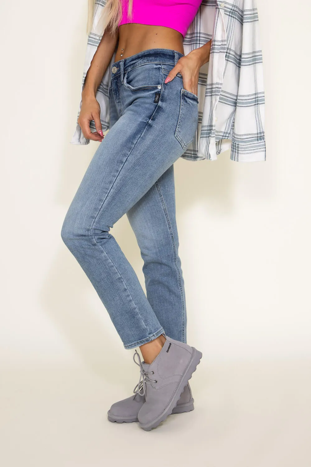 Silver Jeans Suki Mid Straight Leg Jeans for Women | L93413EAE283