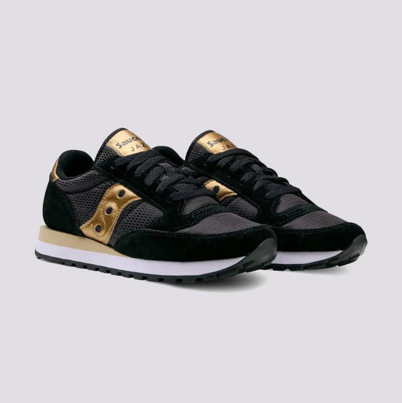 Sneakers Saucony Jazz in pelle oro e nero