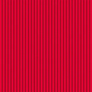 Stitching Housewives Stripes 9828-88 Red Ticking with Black Stripes