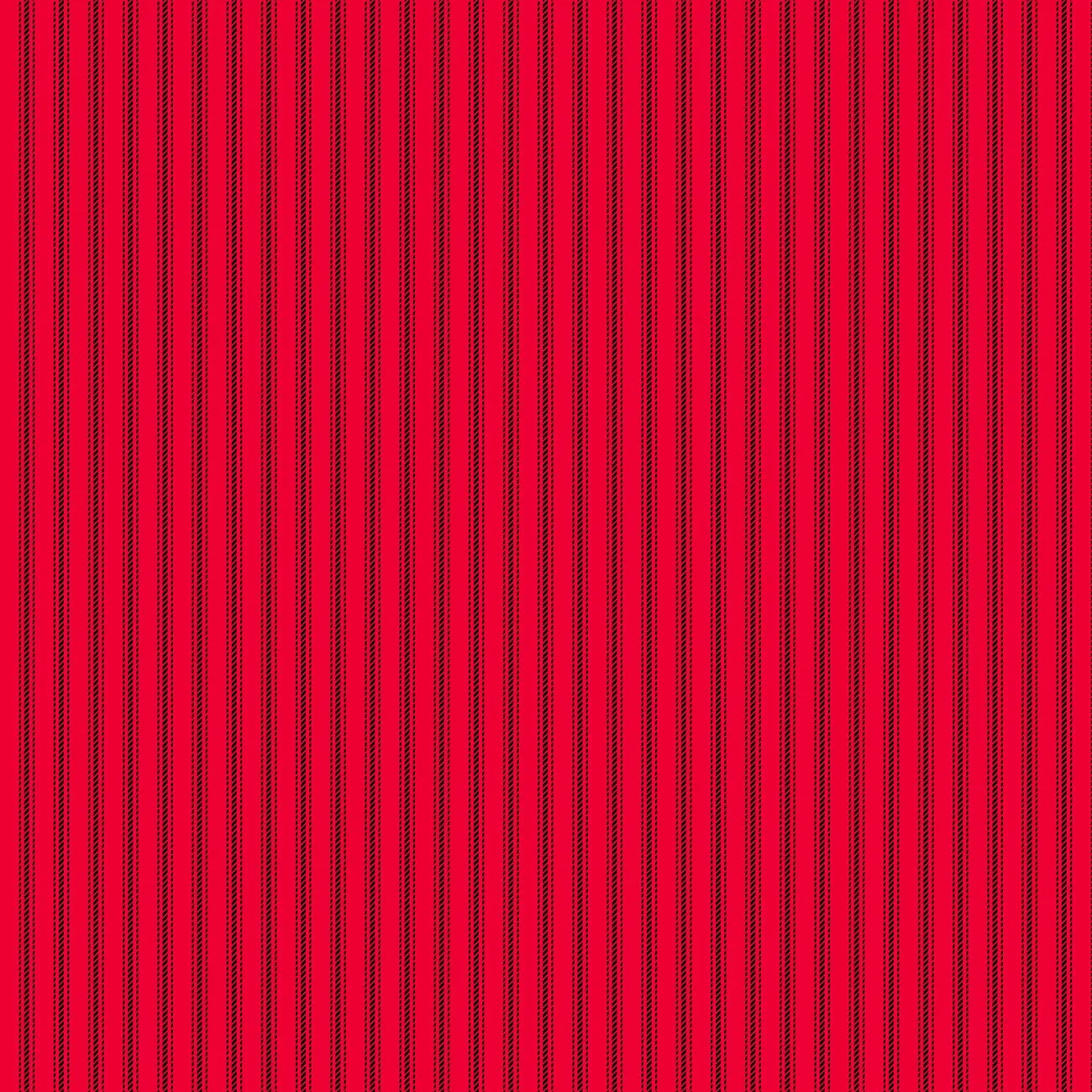 Stitching Housewives Stripes 9828-88 Red Ticking with Black Stripes
