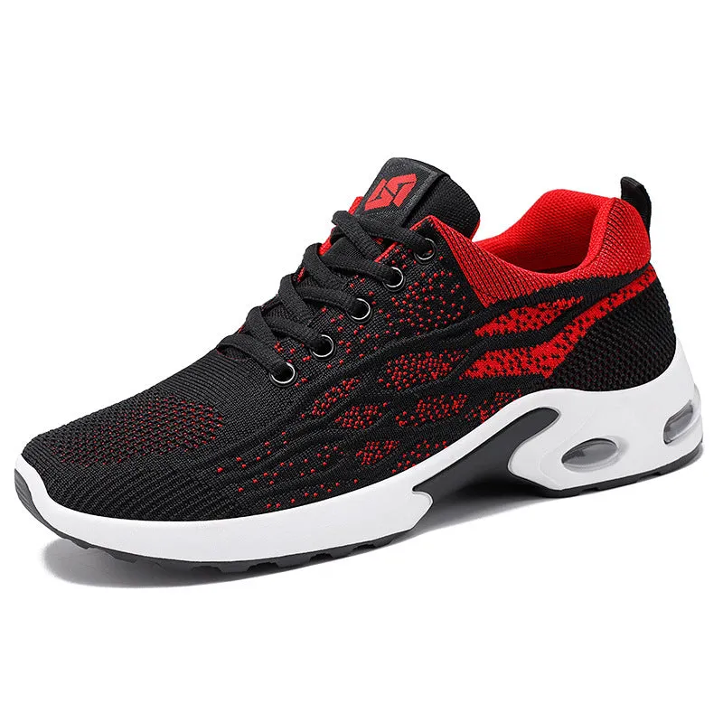 Stylish Two-Tone Casual Sneakers with Supportive Mesh Design
