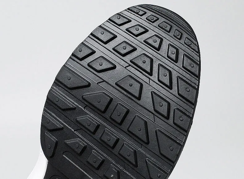 Stylish Two-Tone Casual Sneakers with Supportive Mesh Design