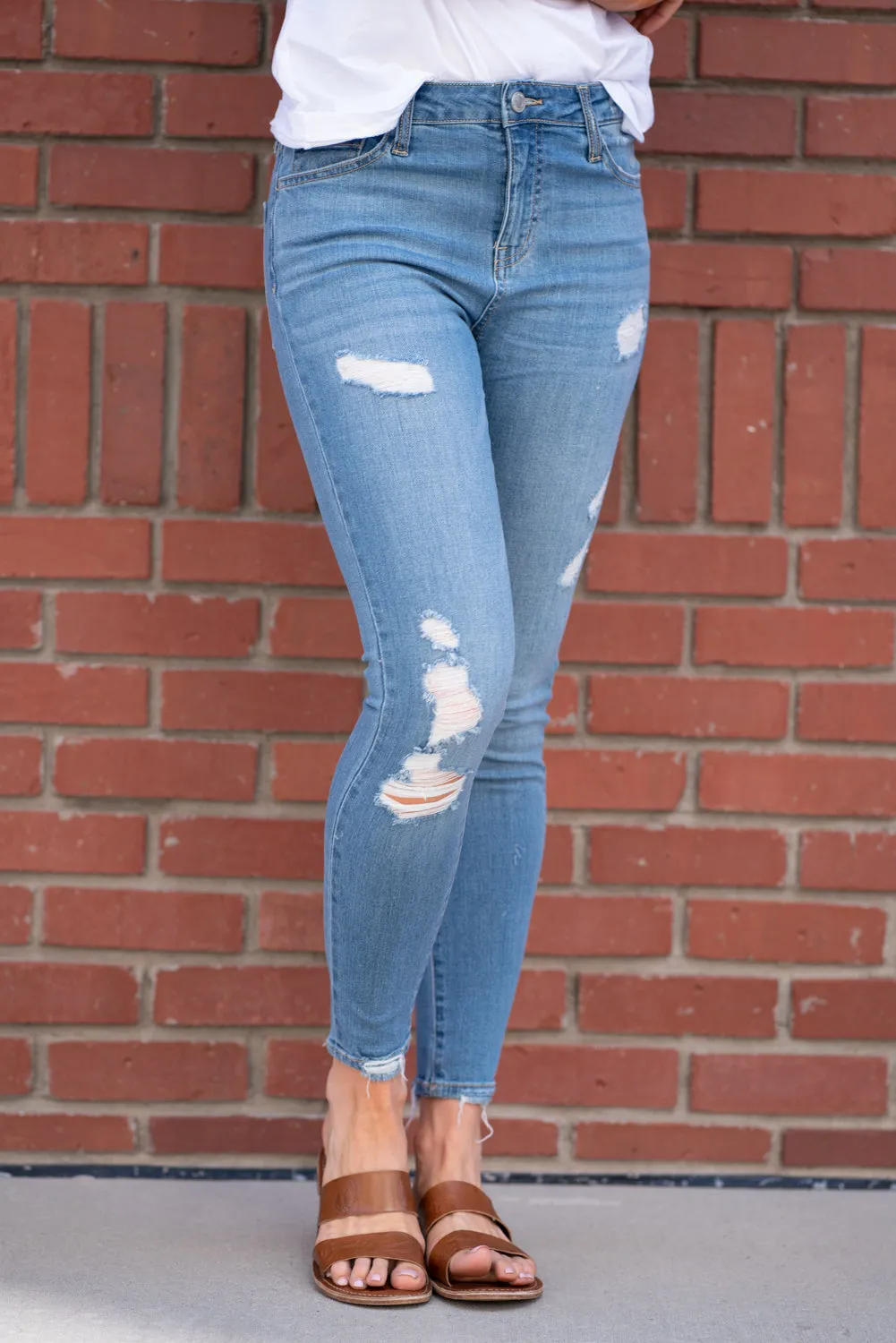 Subplot High Rise Ankle Skinny