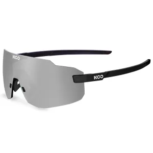 SUNGLASSES KOO SUPERNOVA BLACK MATT SILVER MIRROR LENS